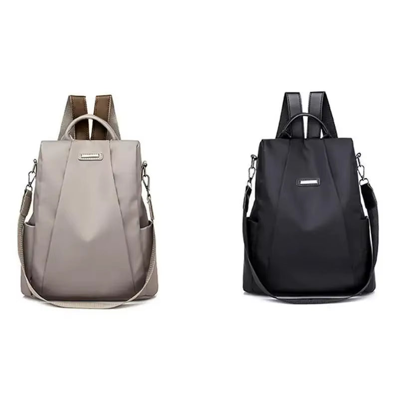 New Women'S Casual Multifunctional Backpack Solid Color Women'S Backpack Fashionable Detachable Portable Shoulder Strap